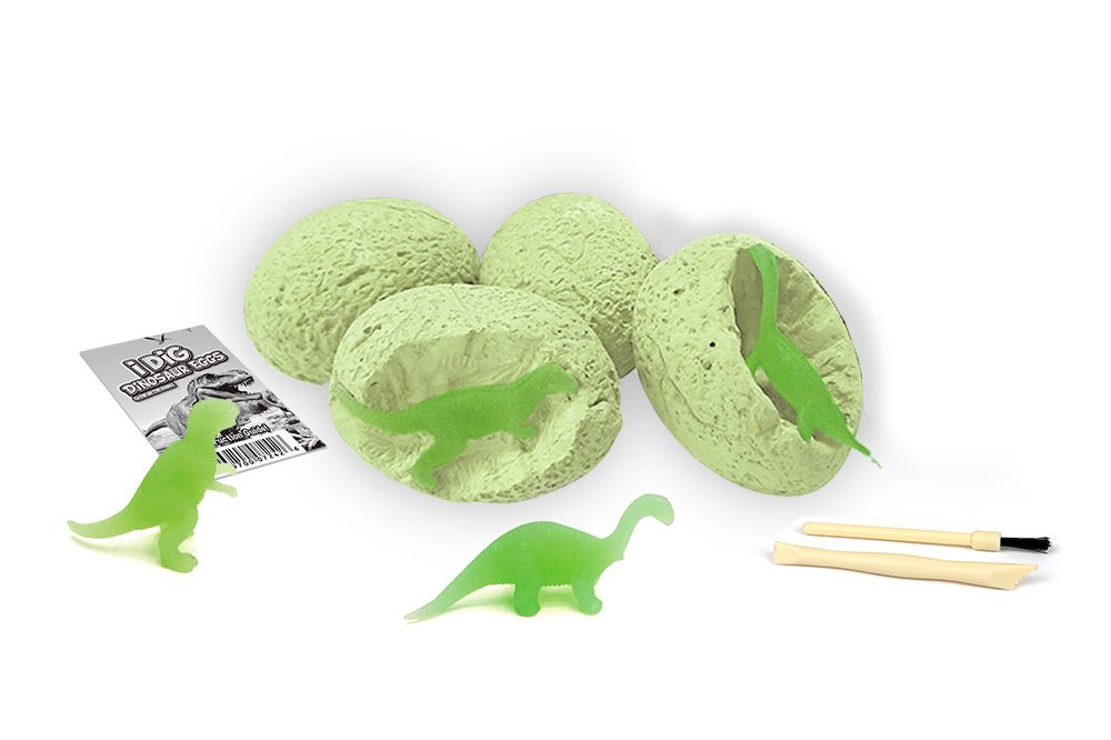 I Dig Glow In The Dark Dino Egg Dig Kit Set Of 4