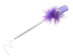 Ice Lolly Feather Pen - Purple