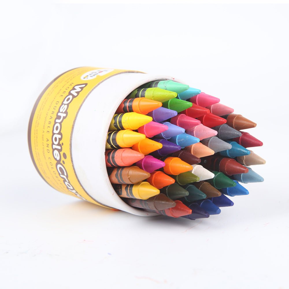 JarMelo Washable Crayons - 48 Colors: Vibrant and Kid-Friendly Art Fun