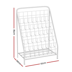 Keezi 6 Tiers Kids Bookshelf | Foldable Magazine Rack & Organiser