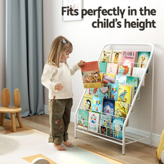 Keezi 6 Tiers Kids Bookshelf | Foldable Magazine Rack & Organiser