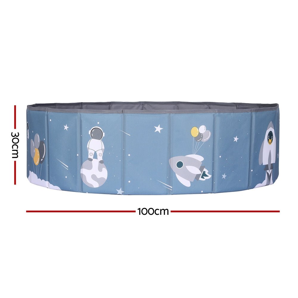 Keezi Kids Ball Pool Pit | Foldable Playhouse with Storage Bag - Blue