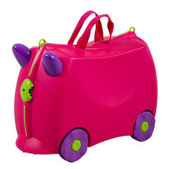 Kiddicare Bon Voyage Kids Ride On Suitcase Luggage Travel Bag - Pretty in Pink