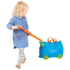 Kiddicare Bon Voyage Kids Ride On Suitcase Luggage - Travel Made Fun in Blue