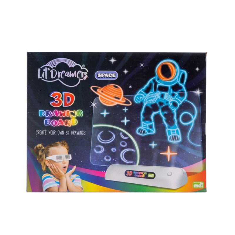 Lil Dreamers Space 3D Illuminate Drawing Board - Galactic Art Adventures Await
