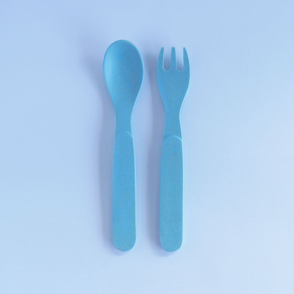 LimaLimes Bamboo Fork & Spoon Set - Perfectly Sized for Tiny Hands