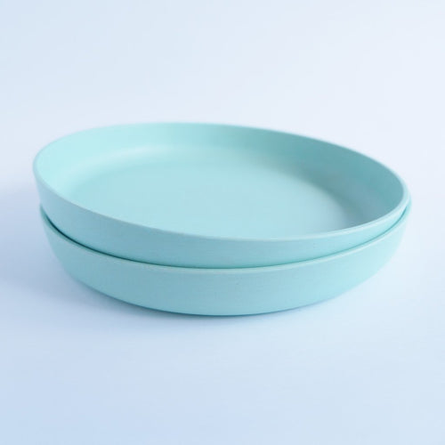 LimaLimes Eco-Friendly Kids-Safe Bamboo Deep Plates (Set of 2)