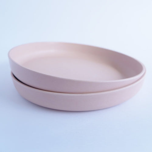 LimaLimes Eco-Friendly Kids-Safe Bamboo Deep Plates (Set of 2)