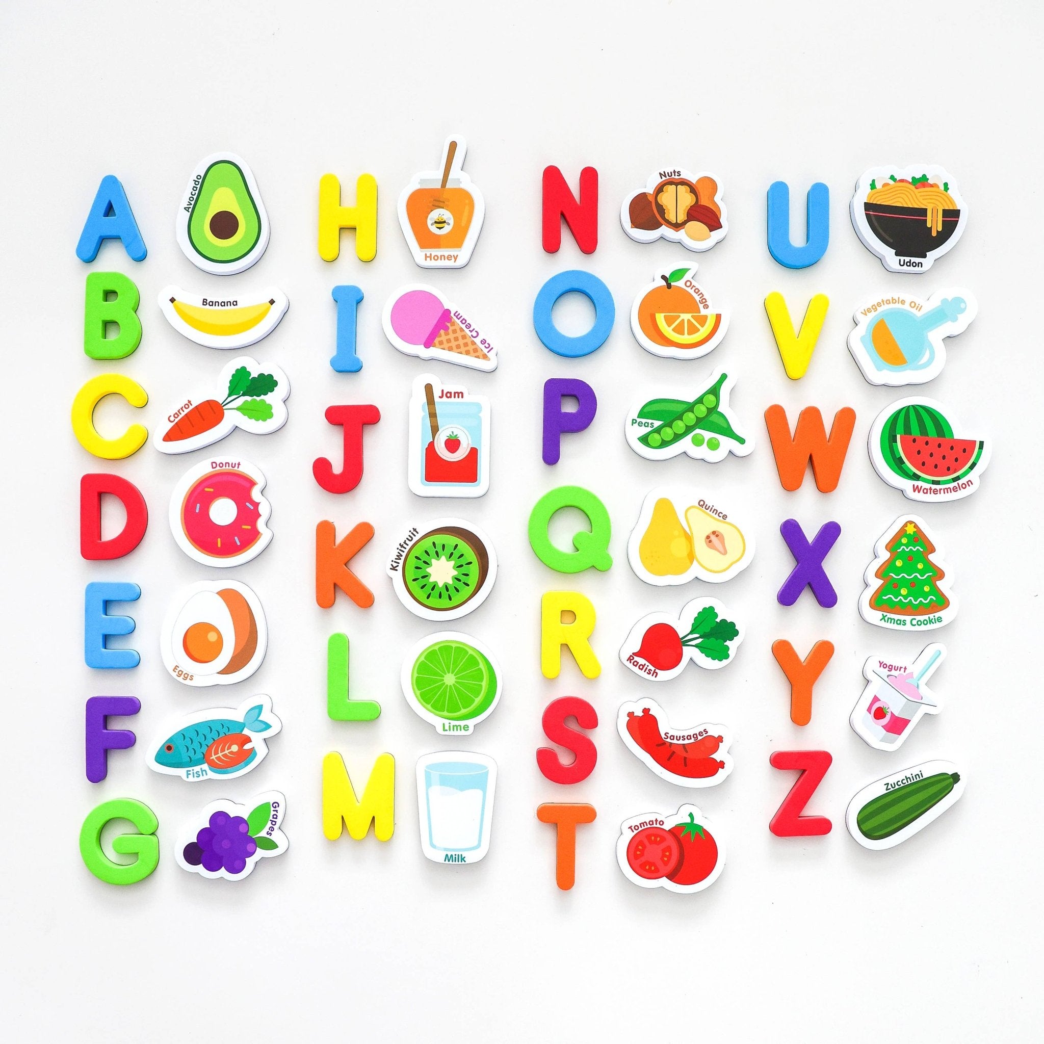 Magnetic Foods and Letters