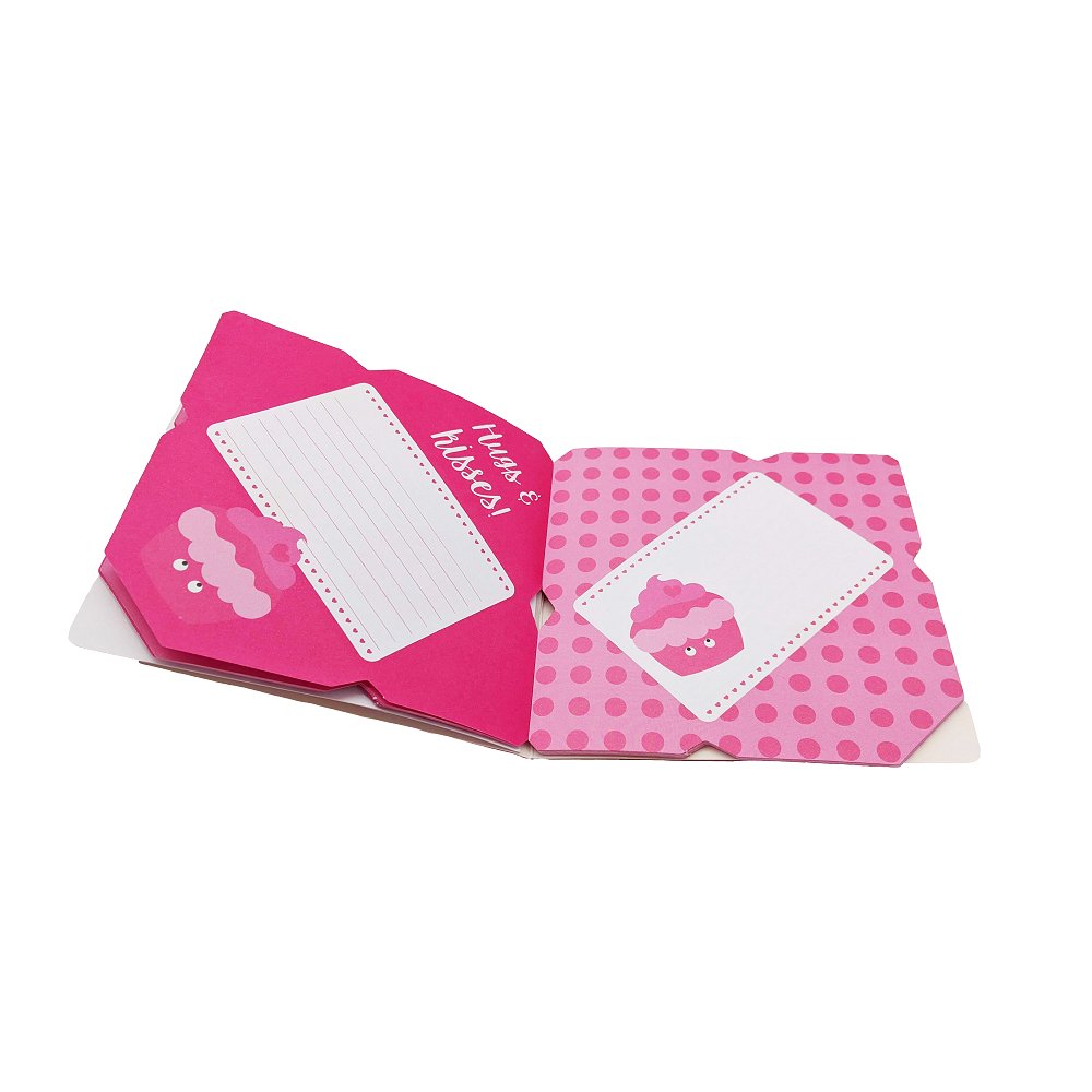 Mini Fold & Send Notecards - Pink