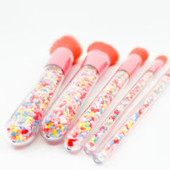 Oh Flossy Sprinkle Makeup Brush Set - Whimsical Brushes for Playful Beauty Adventures