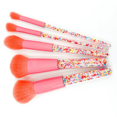 Oh Flossy Sprinkle Makeup Brush Set - Whimsical Brushes for Playful Beauty Adventures