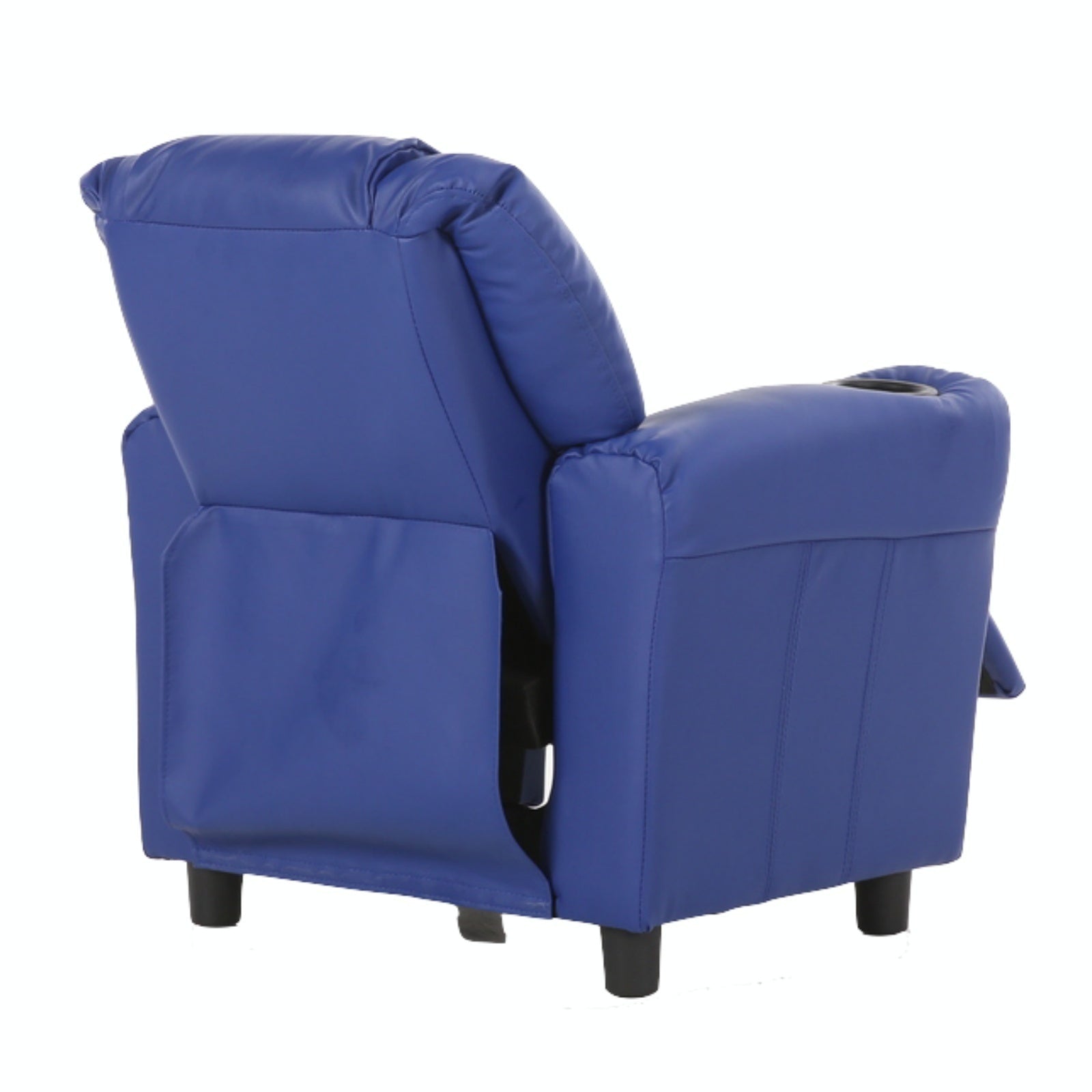 Oliver Kids Recliner Chair Sofa Children Lounge Couch PU Armchair - Blue