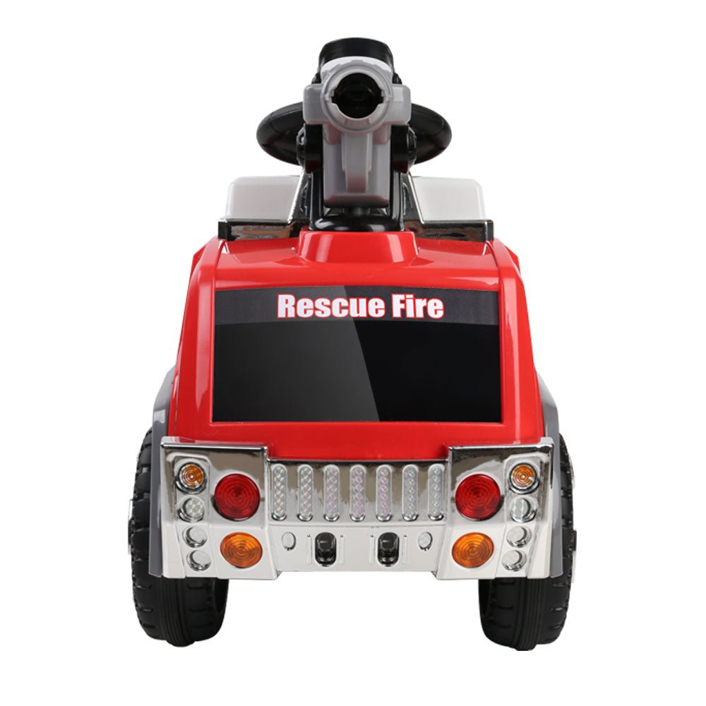 Rigo Kids Electric Ride - On Fire Engine Truck | 6V Red Toy Car with Lights & Sounds