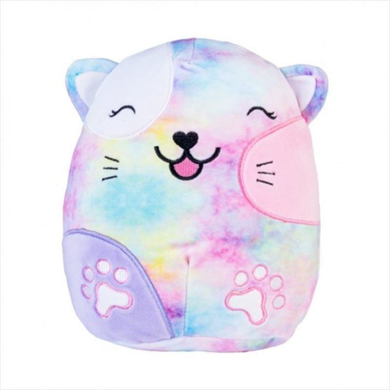 Smoosho's Pals Tie Dye Cat Plush - Marshmallowy Softness in Vibrant Hues