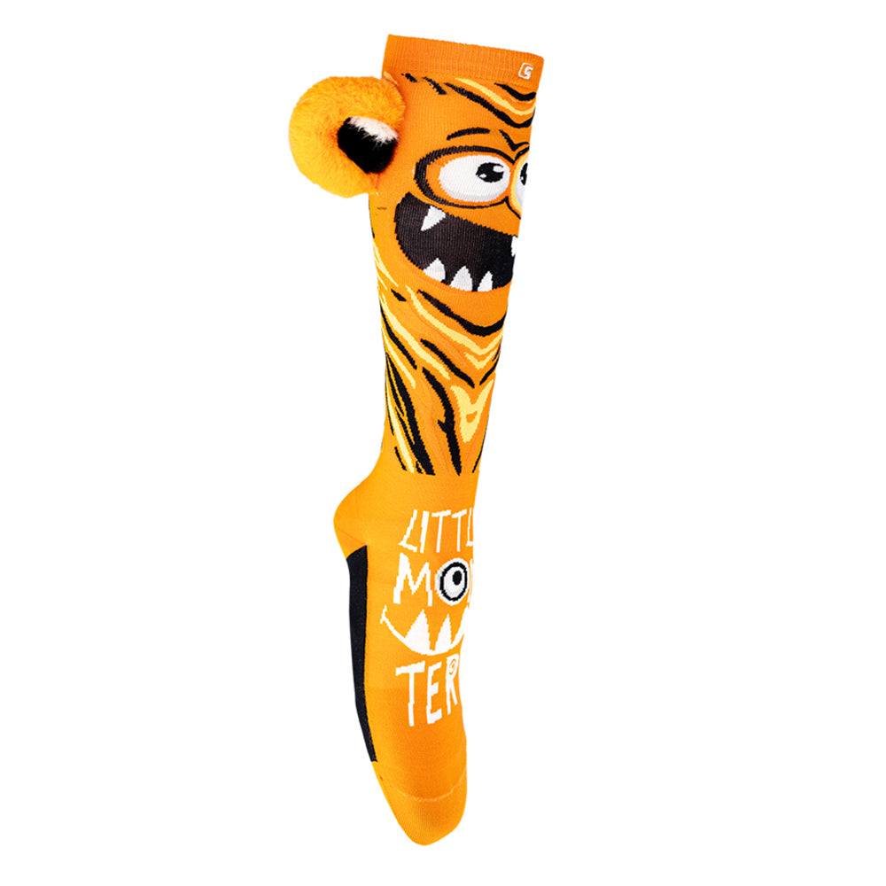 Crazy LIttle Monster Socks - Orange