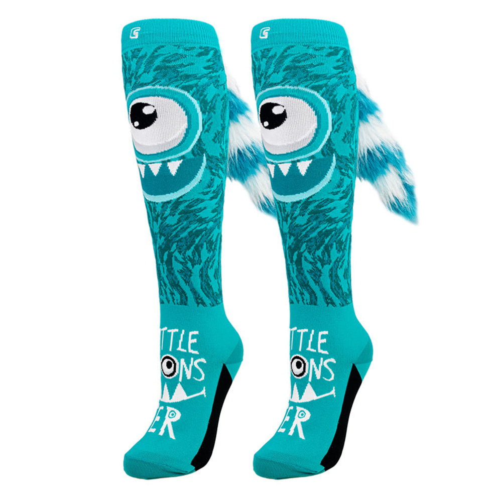 Crazy Little Monster Socks - Teal