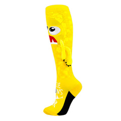 Crazy Little Monster Socks - Yellow