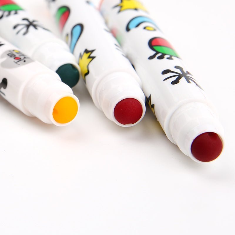 Special Round Tip Washable Marker - 12 Colours