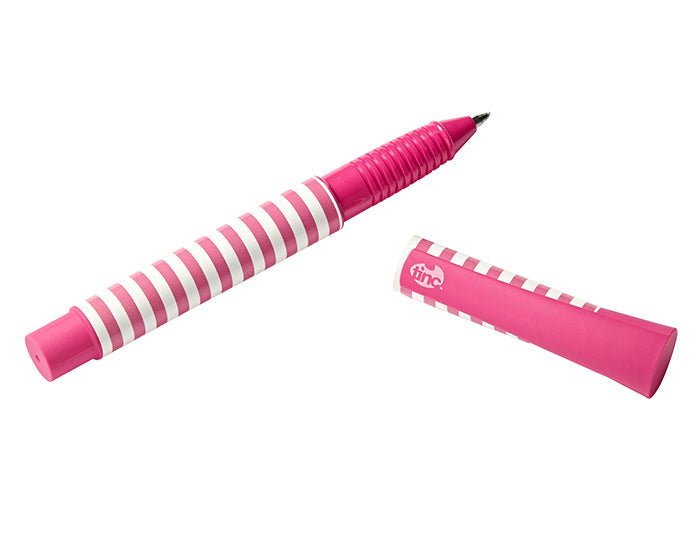 Stripey Liquid Gel Pen : Pink