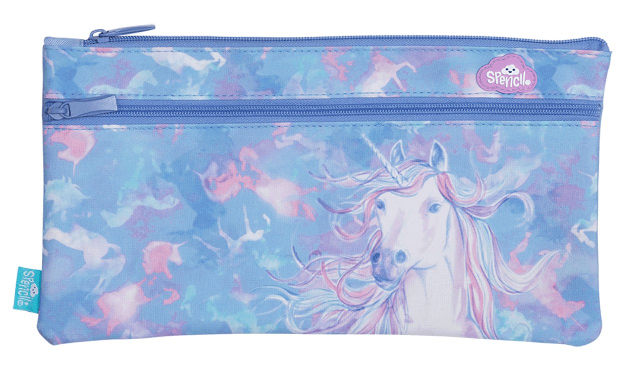Twin Zip Pencil Case – Unicorn Magic