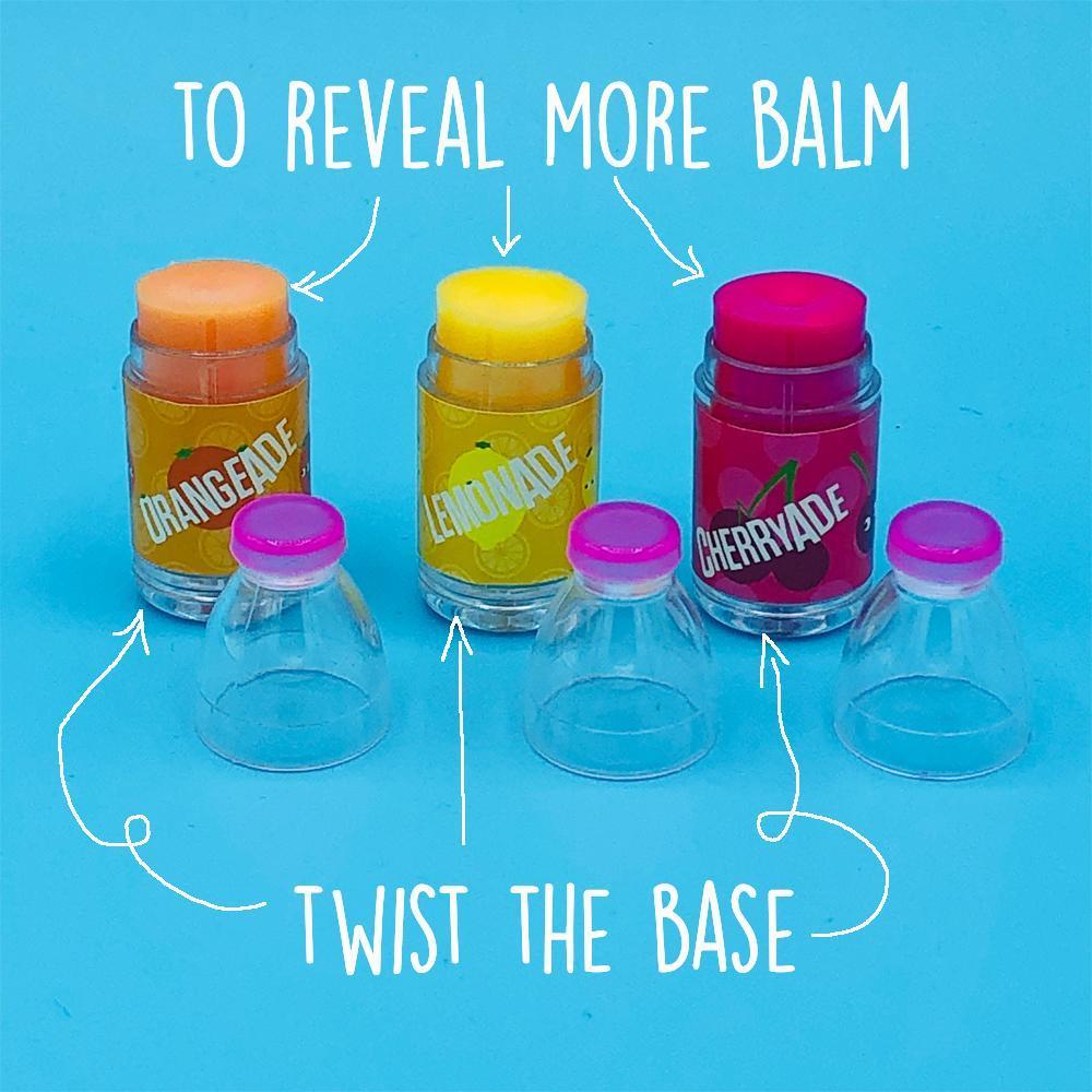 Set of 3 Soda Stand Lip Balms