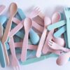 LimaLimes Bamboo Fork & Spoon Set - Perfectly Sized for Tiny Hands