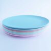 LimaLimes Set of 2 Bamboo Plates - Sustainable & Stylish Mealtime Solution