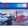 Twin Zip Pencil Case - Flying Cars